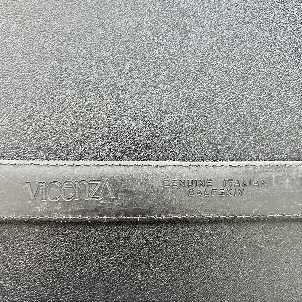 Vintage Vicenza Italian Leather Belt with Lion Buckle – Croc Embossed Brown S 32 - Picture 5 of 6